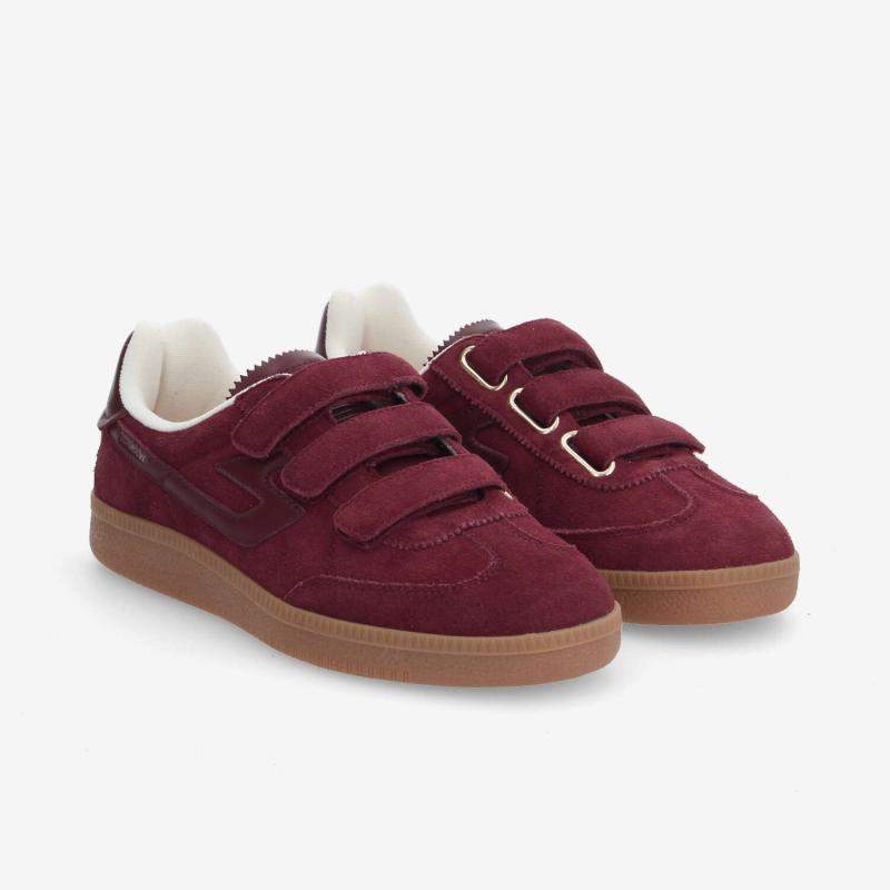 SHEFFIELD STRAPS W - SUEDE/NAPPA - BORDEAUX